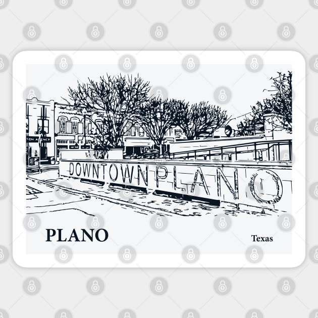 Plano - Texas Sticker by Lakeric